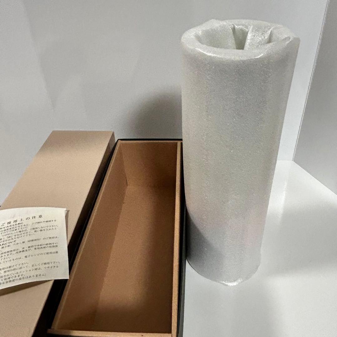 有田焼 筒形10号花生け 深川製磁 彩色磁絵 花瓶 花器 フラワーベース