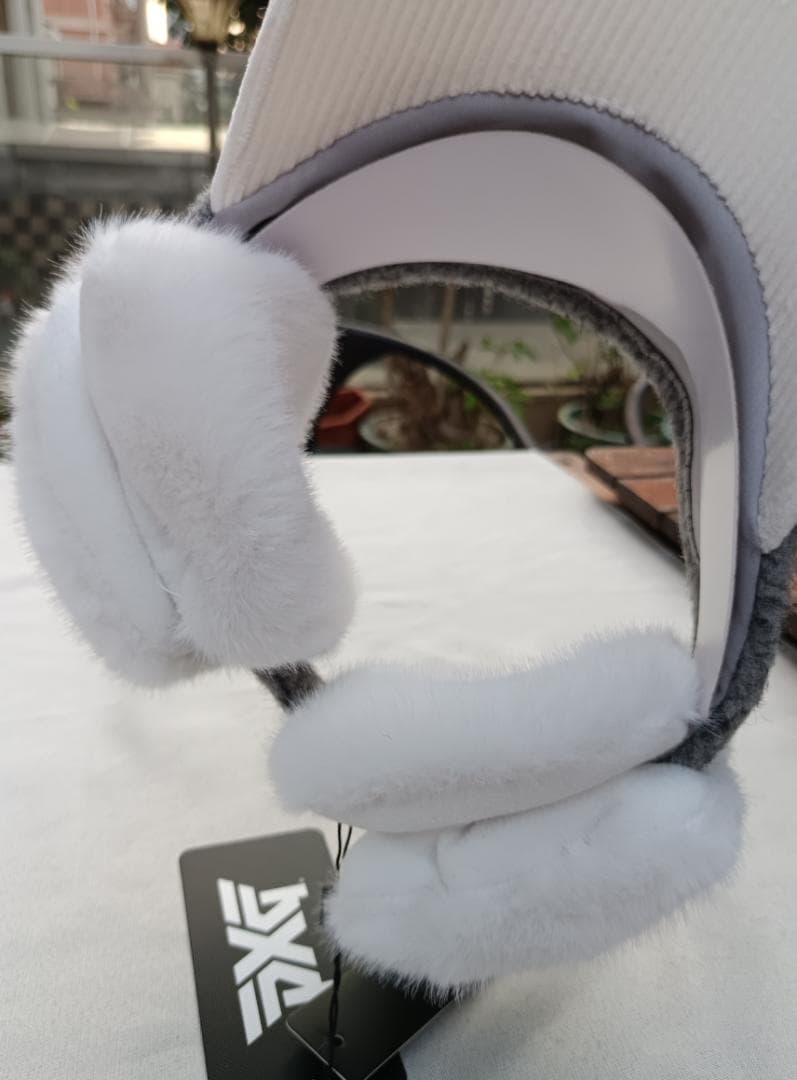 【即購入OK】PXG 冬用 サンバイザー レディース 耳当て付き 防寒