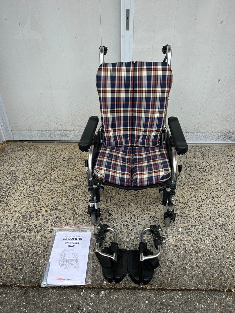 松永製作所　車椅子　コンパクトセミモジュールタイプ　介助型　中古