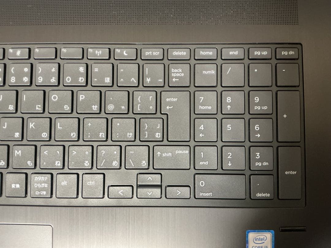 美品 HP ProBook 17インチcorei5 第8世代 新品SSD256