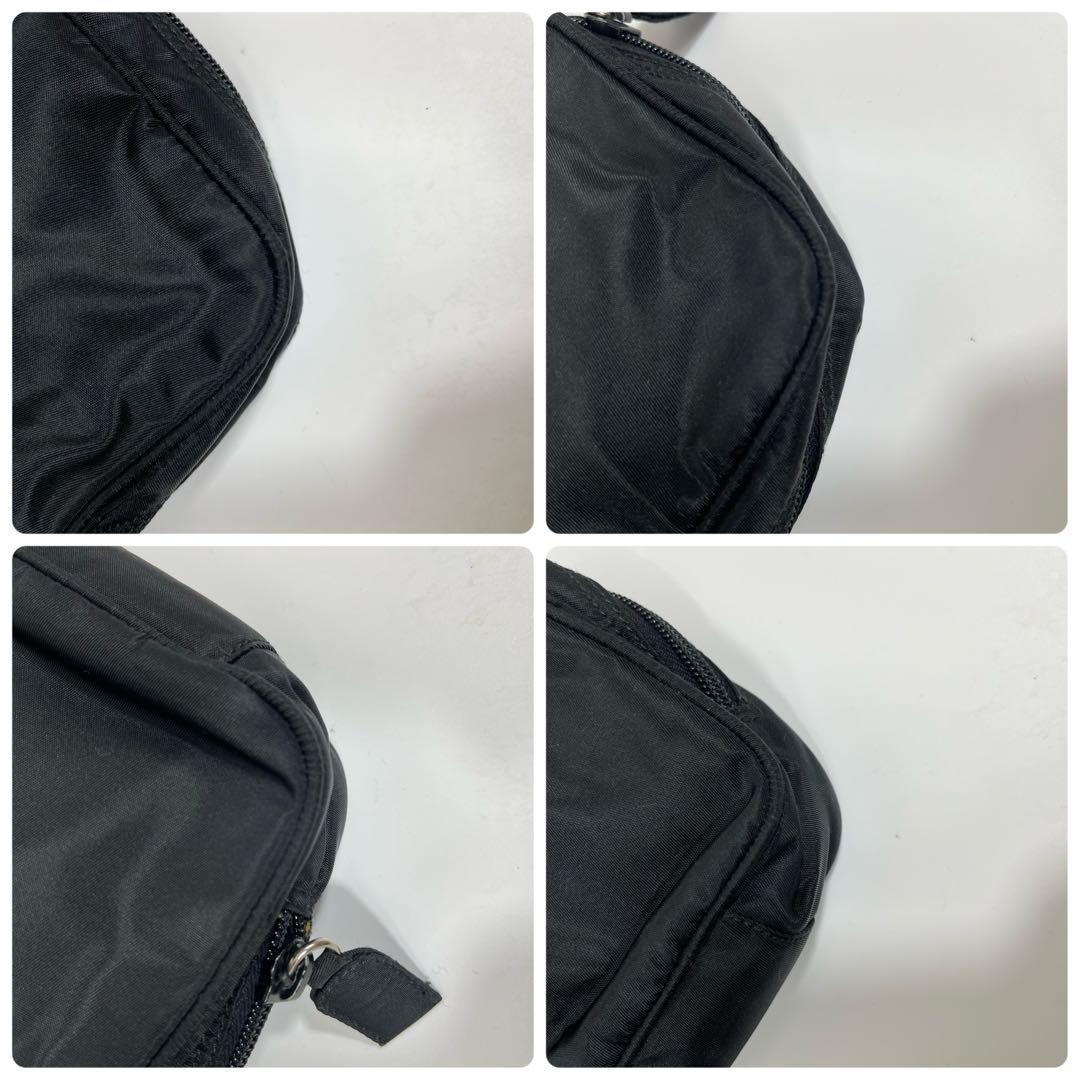 ✨美品✨PRADA　ポーチ　バッグ　三角ロゴ　ナイロン　ブラック