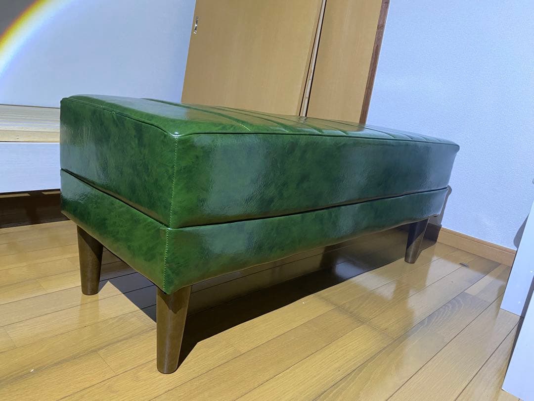 引き取り希望☆niko and... グリーンオットマン