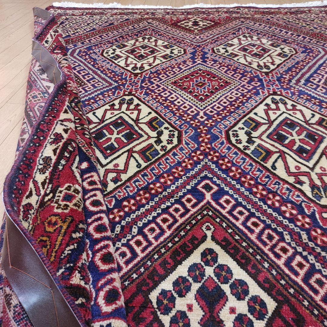 ペルシャ絨毯 手織り 草木染　スィールジャーン産 200x167 Sirjan