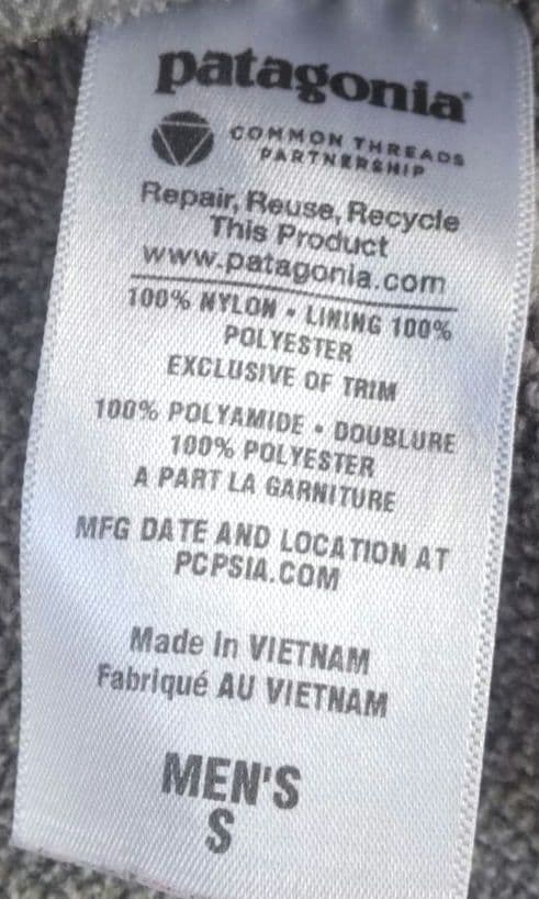 patagonia 　シェルドシンチラ　MENS　S グリーン