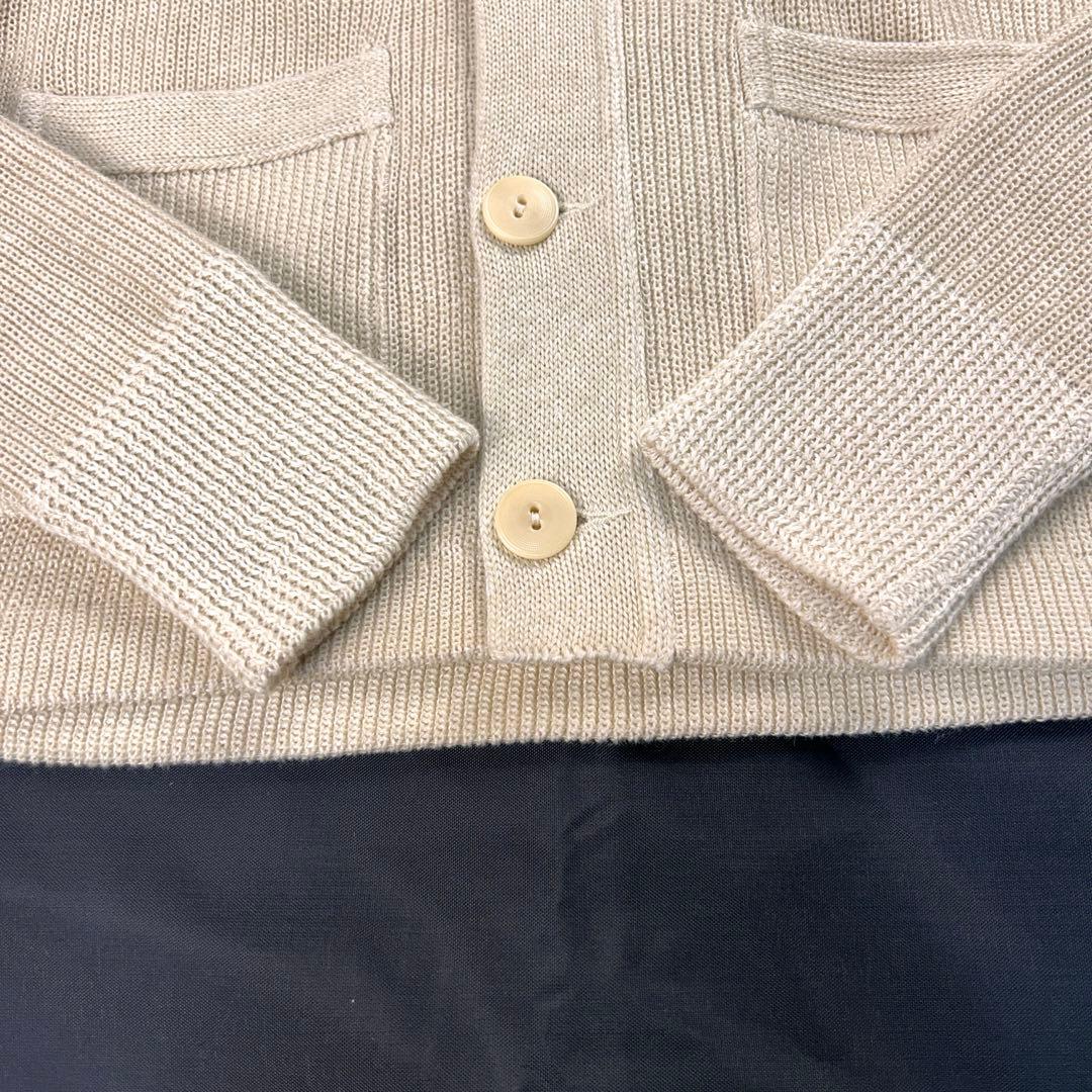 RRL ダブルアールエル　ショールカラーカーディガン　オフホワイト　S　リネン混