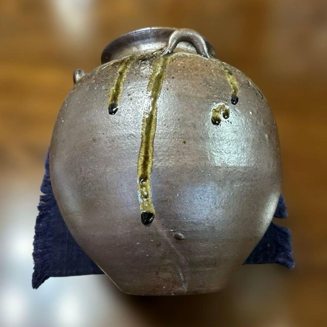 425【未使用美品】丹波立杭焼 花器 陶器 コレクション 伝統工芸 壺 甕
