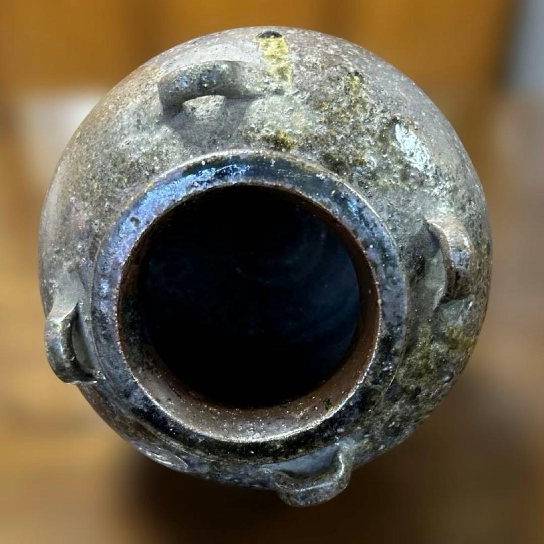 425【未使用美品】丹波立杭焼 花器 陶器 コレクション 伝統工芸 壺 甕