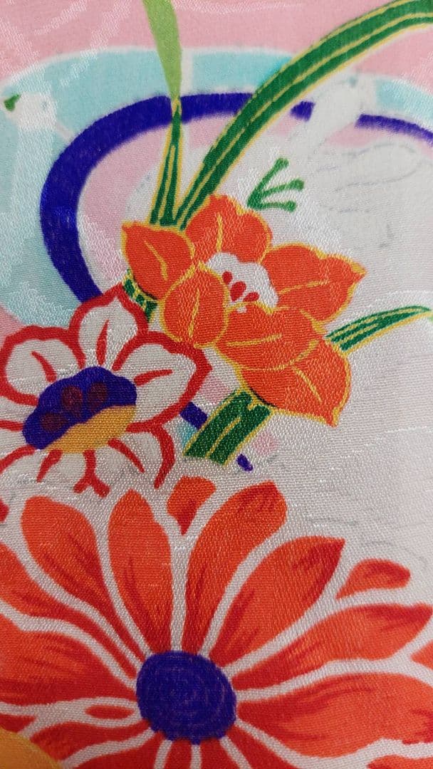 NA108アンティーク子供着物七五三正絹綺麗着丈72センチ裄丈36センチ