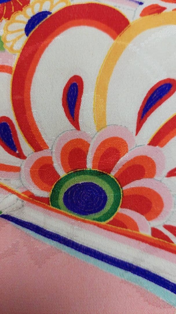 NA108アンティーク子供着物七五三正絹綺麗着丈72センチ裄丈36センチ