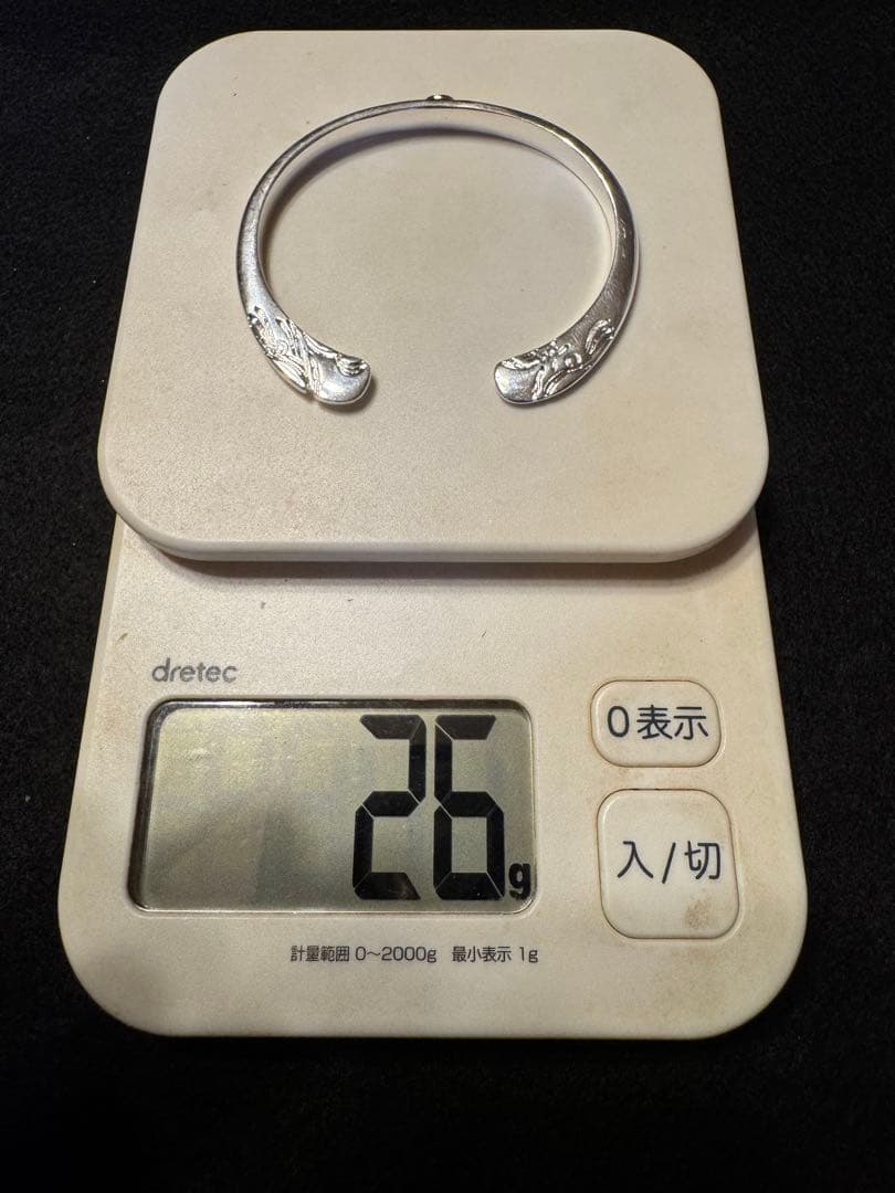 顔ブレス バングル メタル付き