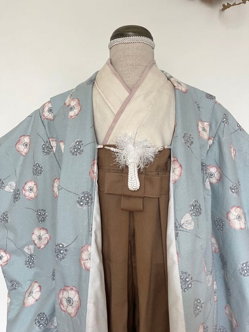 【再販、別サイズなし1点もの】七五三　羽織袴セット100〜110cm