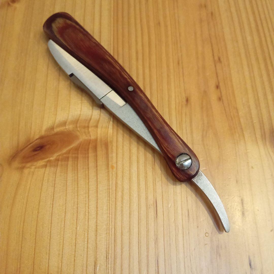 フェザー 木製 レザー カミソリ 理容 剃刀 床屋 櫛 コーム barber