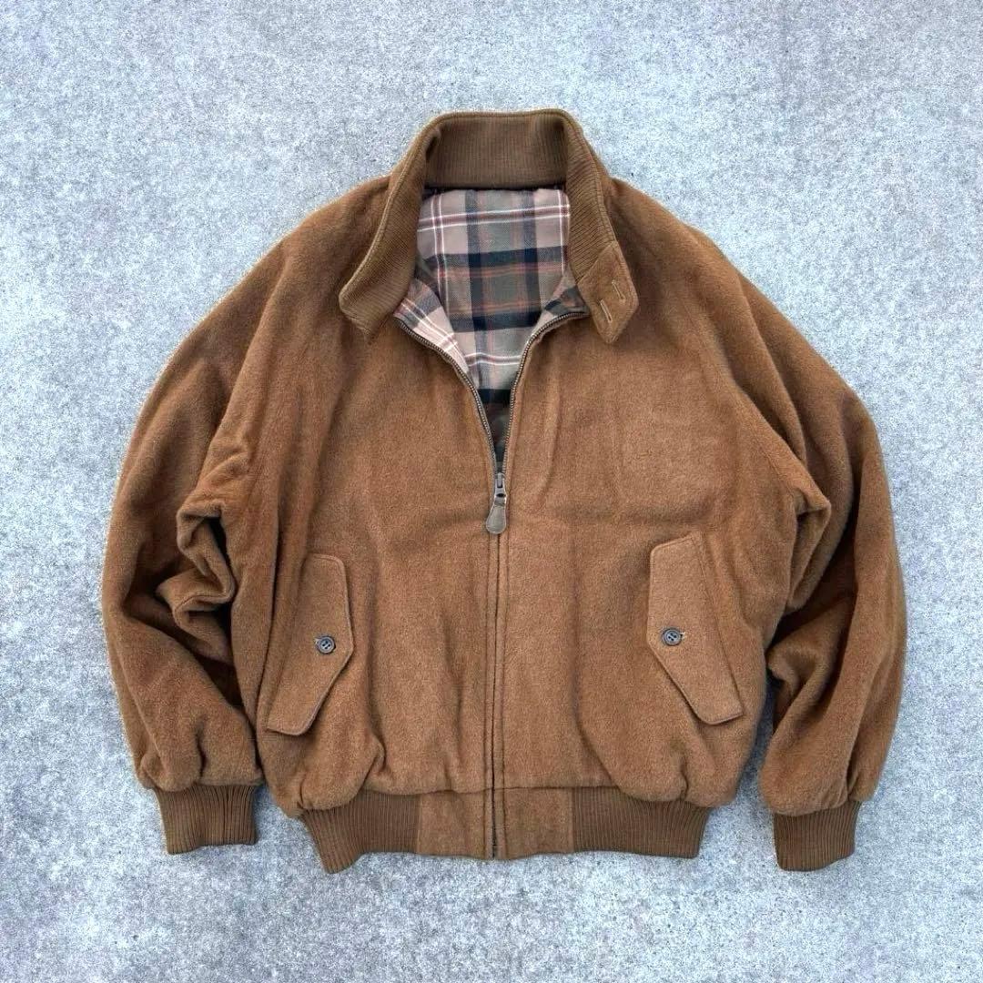 90’s vintage ウールブルゾン ブラウン 短丈 アメカジ カジュアル