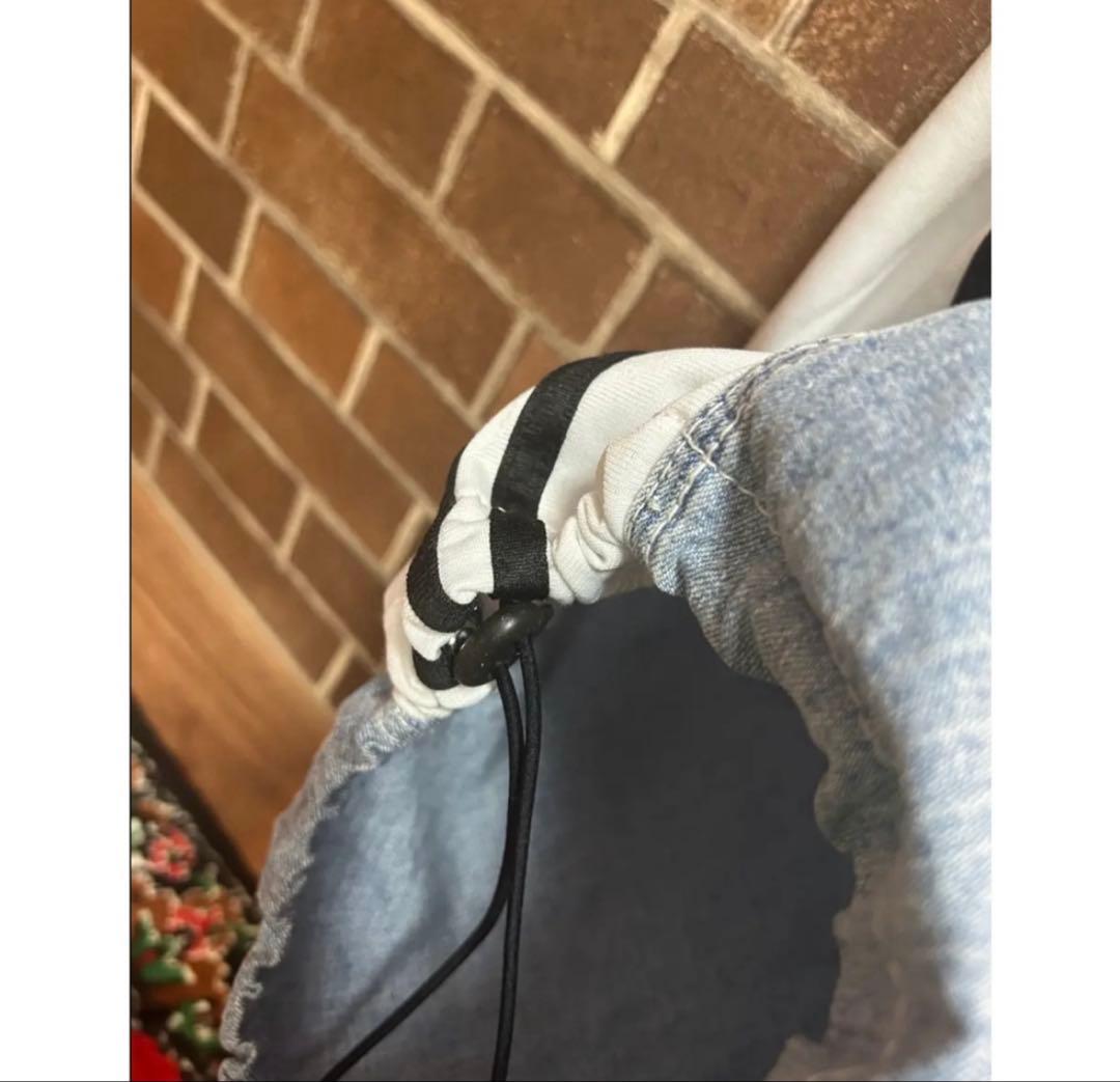 magoo リメイク 古着デニム✕ラインジャージ ドッキングオーバーオール