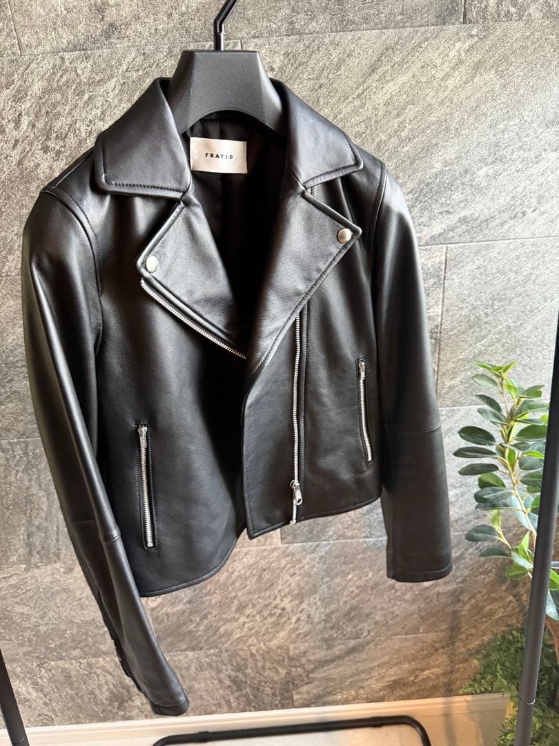 フレイアイディー　エコレザーライダースジャケット