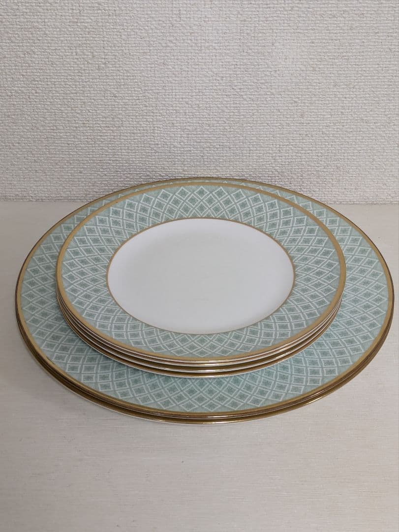 ウォーターフォード　英国製　フィッツパトリックグリーン　大皿2+中皿4　未使用品