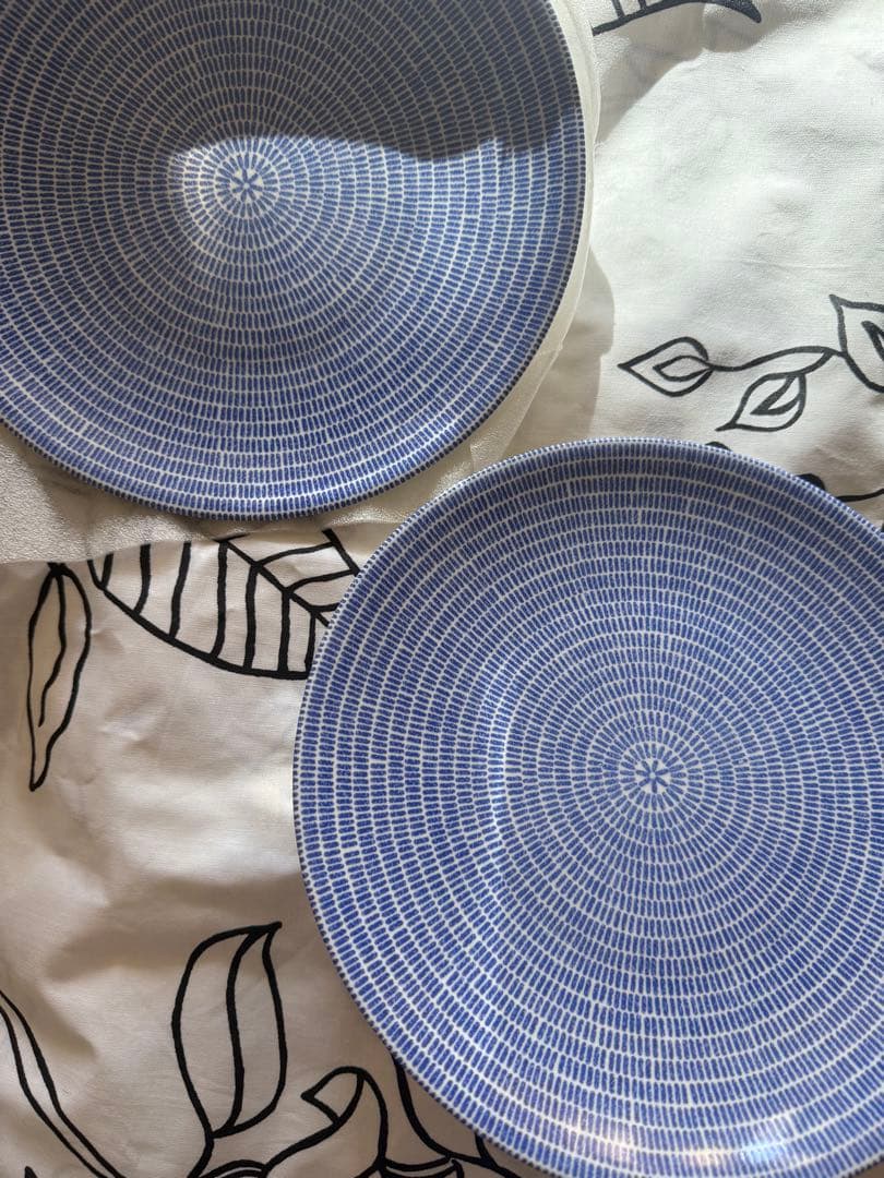 旧ロゴ　新品ARABIA 24h Avec プレート 20cm ブルー