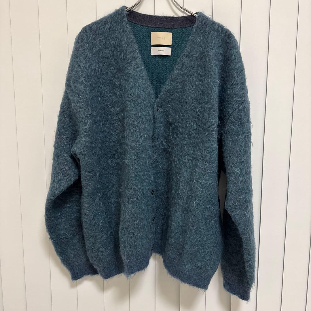 graphpaper yoke モヘアカーディガン