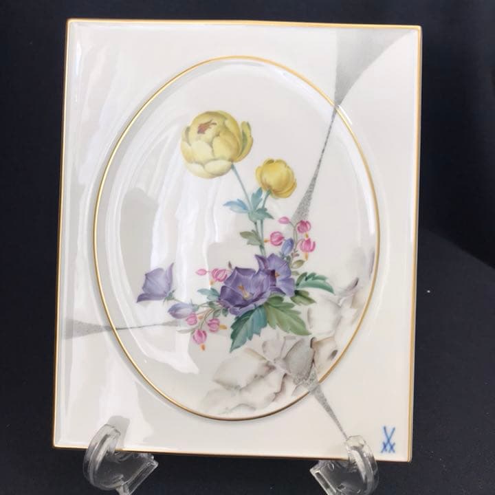 マイセン 自然主義  プラーク 陶板画