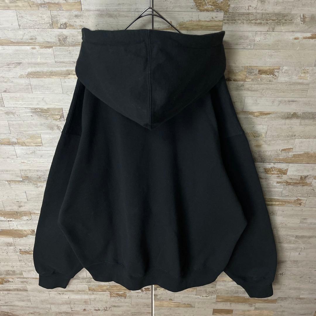 3194 U【美品】シュプリーム☆スモールボックスロゴ パーカー ブラック