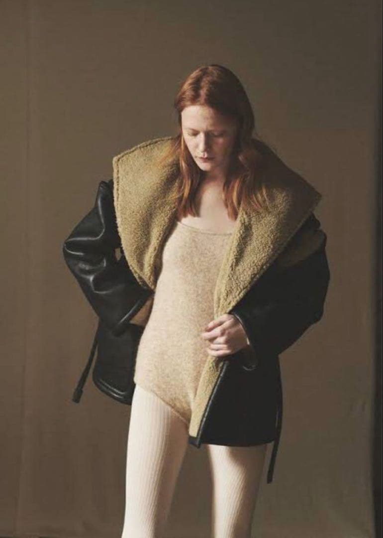 muller of yoshiokubo フェイクレザーボア コート2WAY