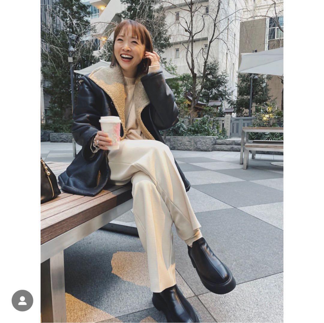 muller of yoshiokubo フェイクレザーボア コート2WAY