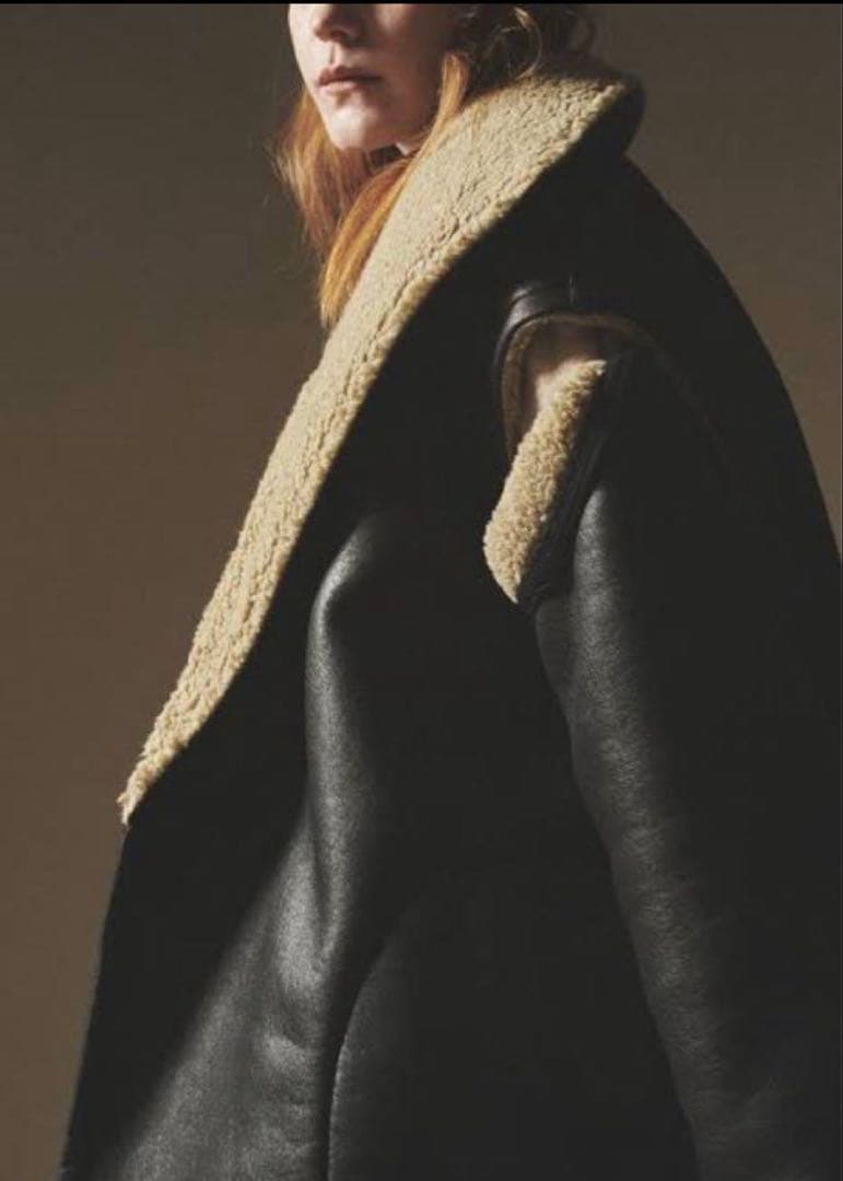 muller of yoshiokubo フェイクレザーボア コート2WAY