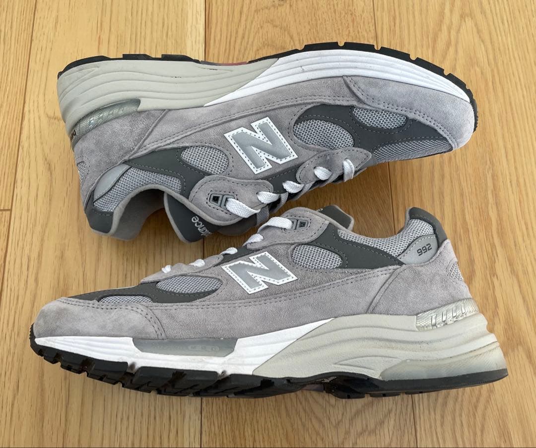 靴 New Balance 992 U992GY gray