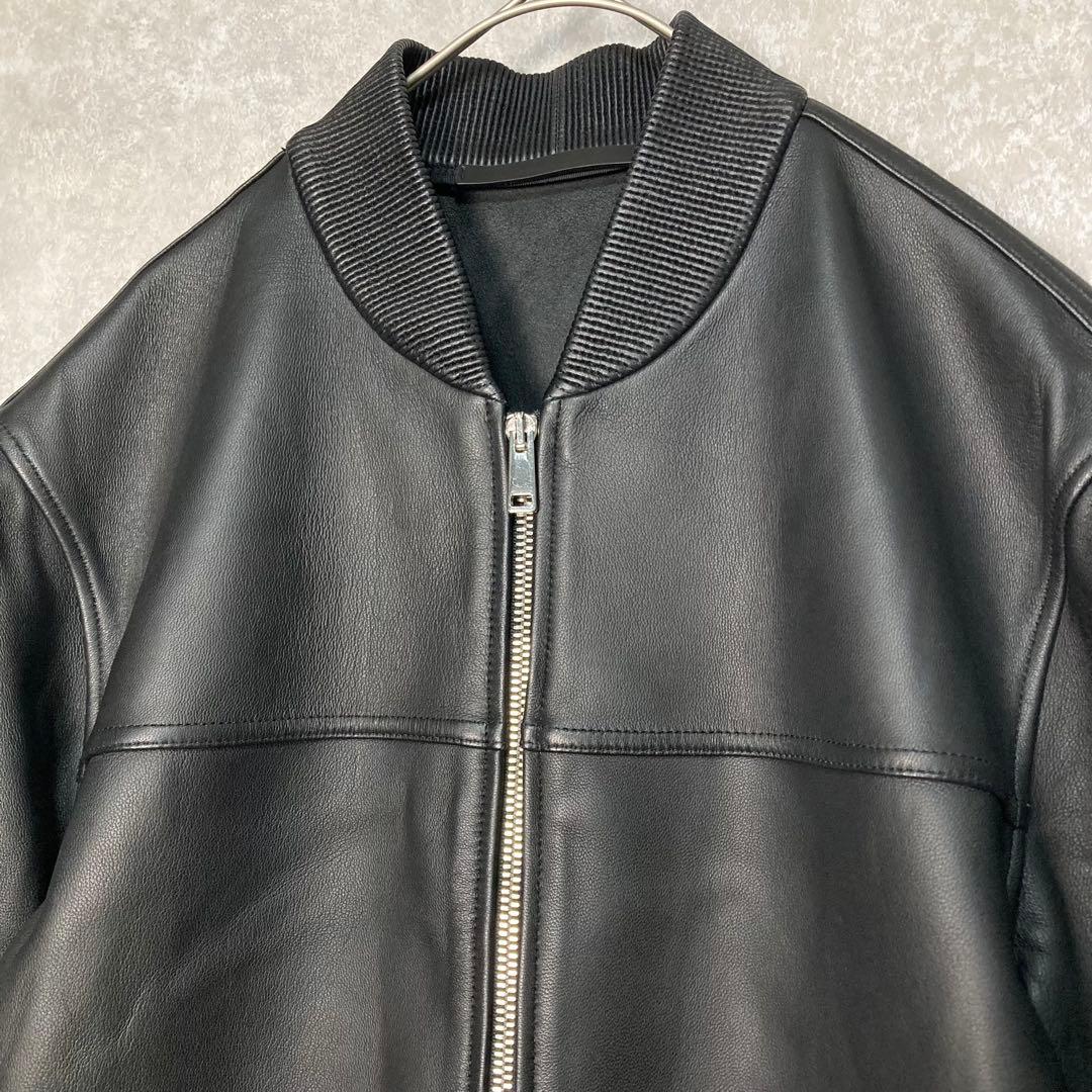 未使用級 定価14万 Theory セオリー ラムレザージャケット ブラック