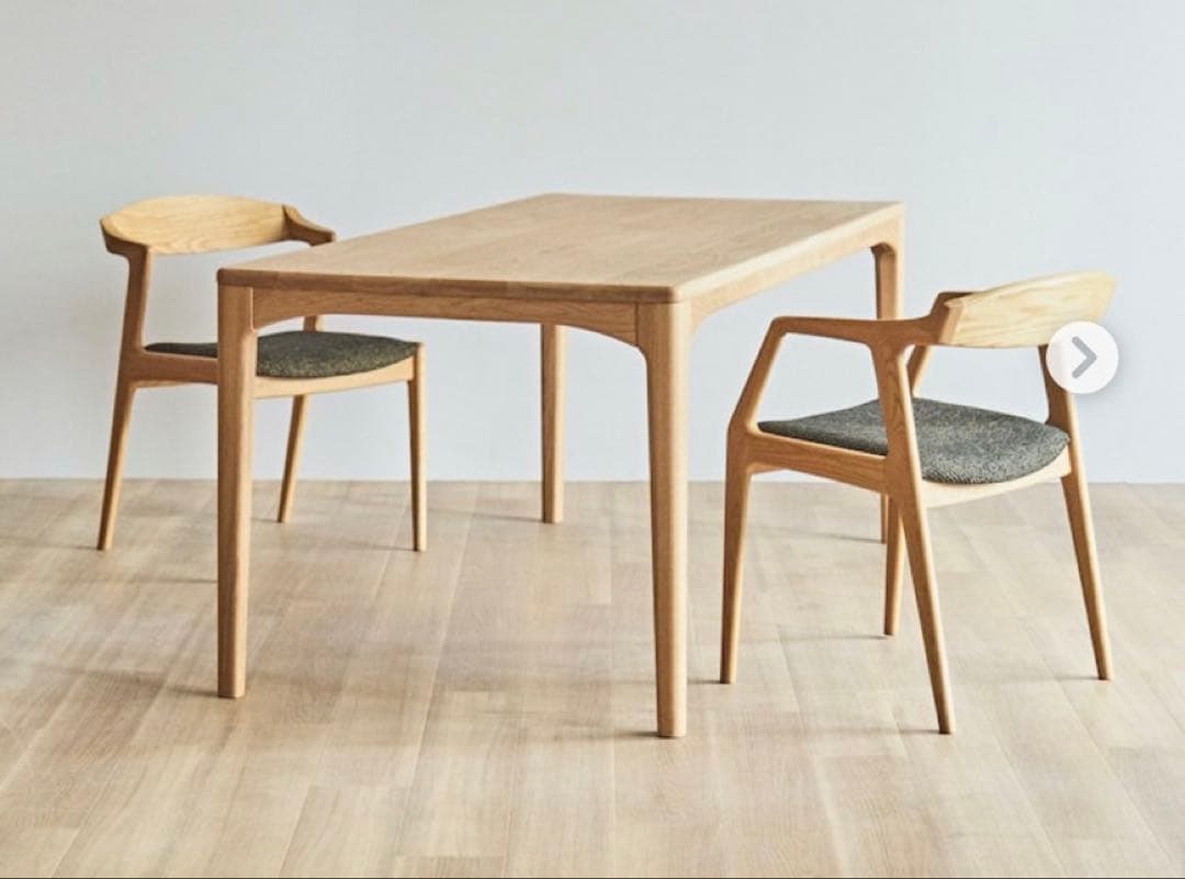 【使用一年】シキファニチア　ダイニングテーブル　150 85美品オーク材オイル