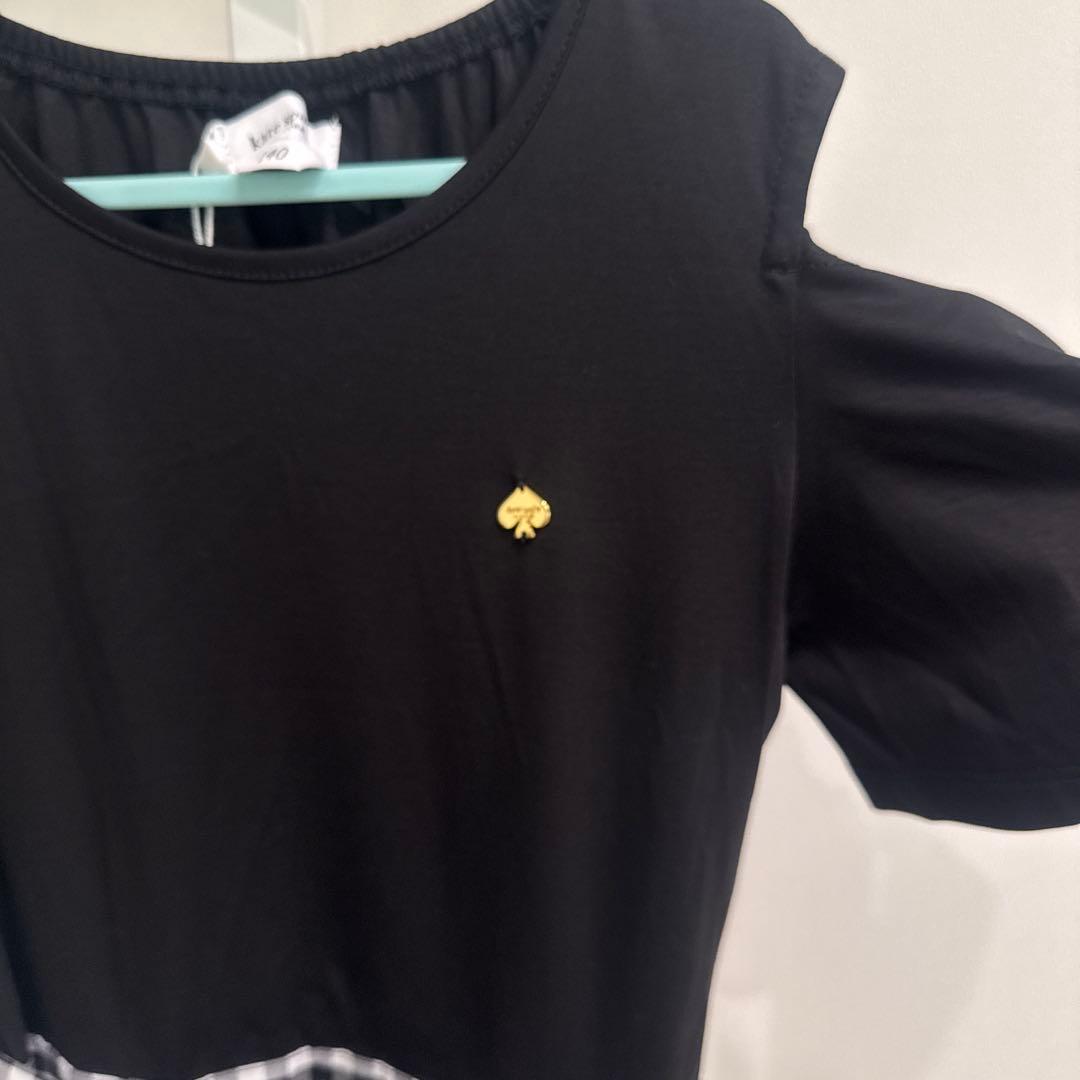 ケイトスペード　ギンガムドッキングチェック ワンピース 半袖　140 新品