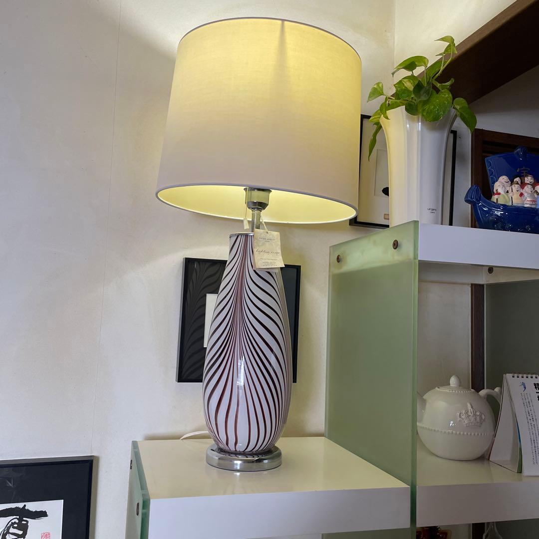 【未使用】ローラアシュレイ テーブルスタンド ペンダントライト　ランプ　ガラス