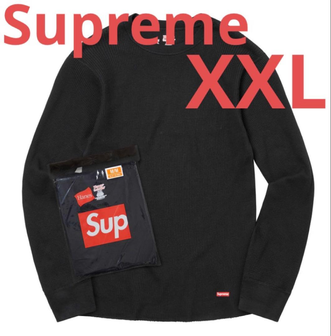 トップス Supreme Hanes Thermal Crew 1Pack Black