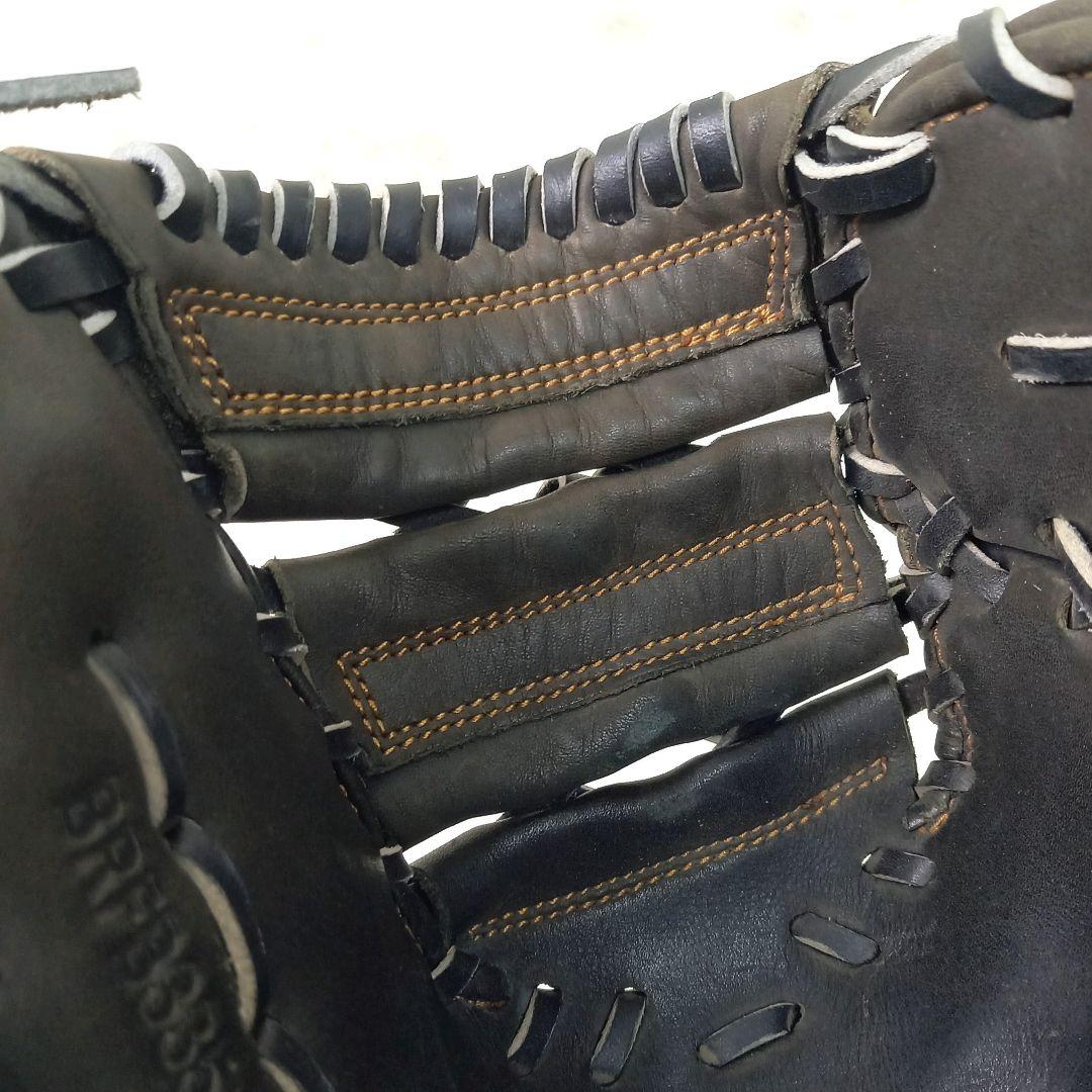 ZETT 一般軟式 右投げ ファーストミット ウイニングロード 大人用 ブラック