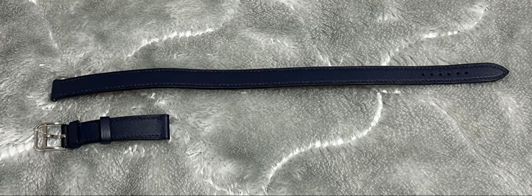 HERMES 《ケープコッド》 PM31 二重巻 純正レザーベルト ネイビー