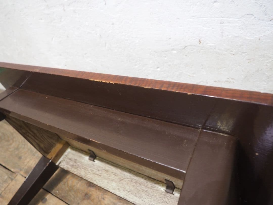 1104 ヴィンテージ　ナラのコーヒーテーブル　デスク　カフェ　レトロ　古家具