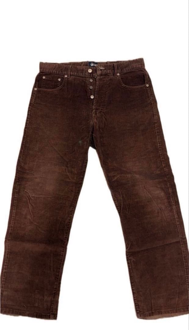 STUSSYステューシー90's USA コーデュロイストレートパンツ 34