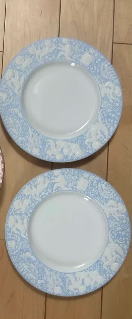 中古　美品　希少　ローゼンタール　魔笛　青　皿　二枚