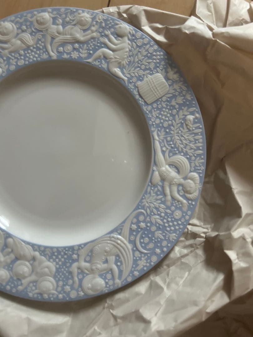 中古　美品　希少　ローゼンタール　魔笛　青　皿　二枚