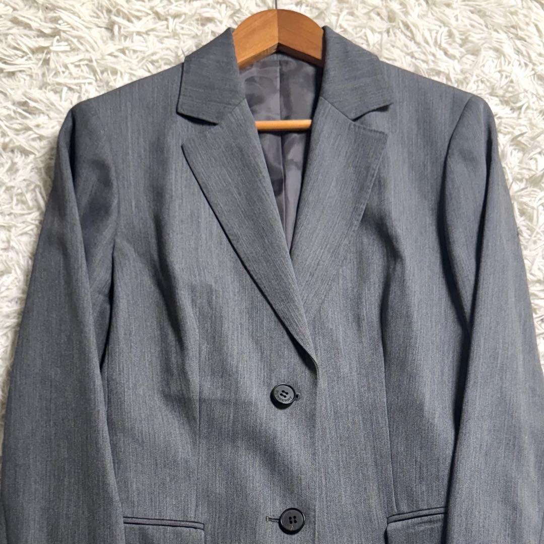 バーバリーロンドン パンツスーツ セットアップ テーラード 2B グレー M〜L