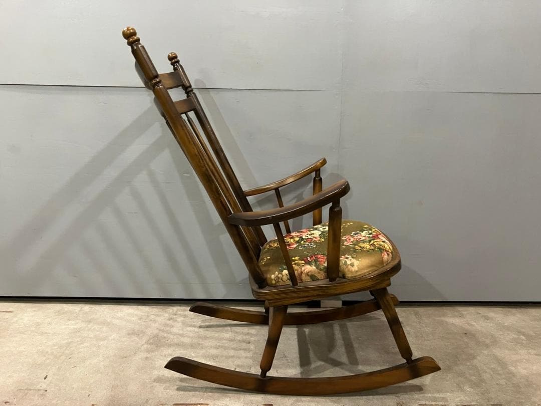 『TOYOFURNITURE』トーヨー ロッキングチェア チェア 椅子 花柄.