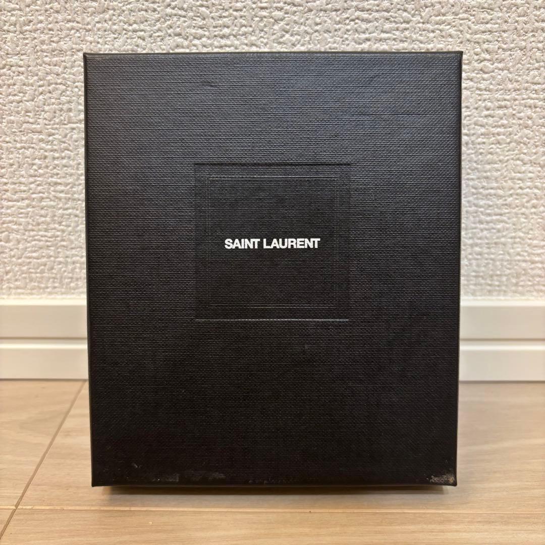 美品　サンローラン マネークリップ レザー ロゴ金具 カサンドラ ブラック