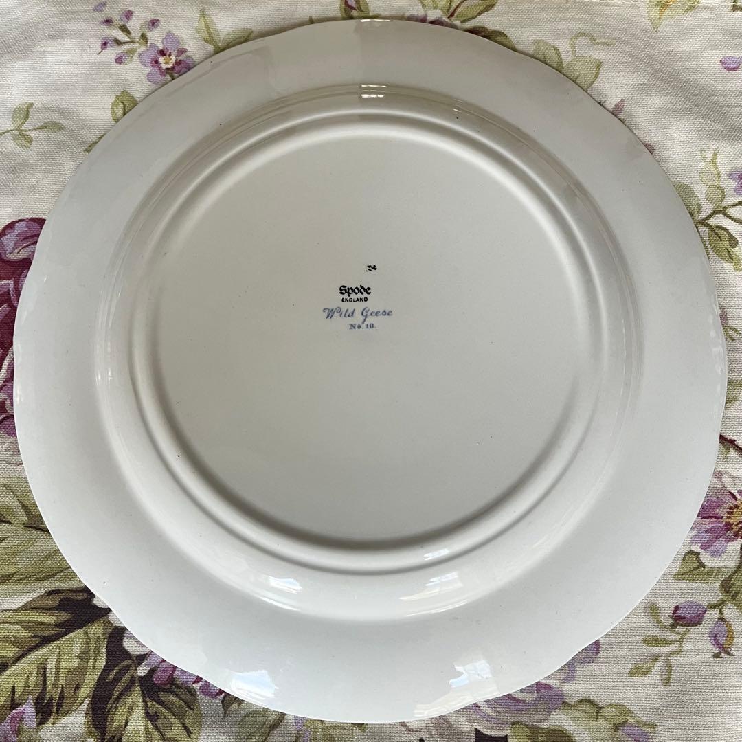 【希少品】英国ビンテージ　スポード ★ブルーカミラ・Wildgeese★プレート