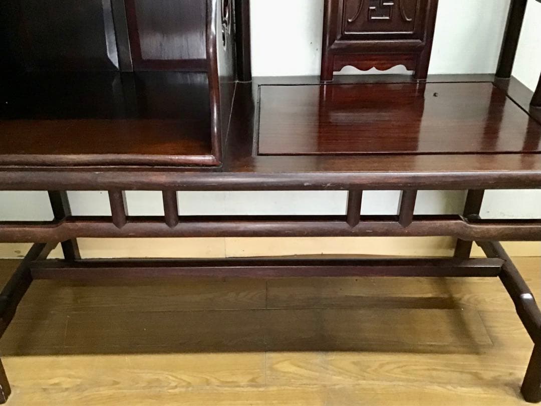 管316☆中国民芸家具☆唐木家具☆花梨☆テレフォンベンチ