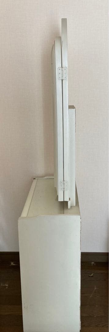 レトロ　ホワイト三面鏡ドレッサー