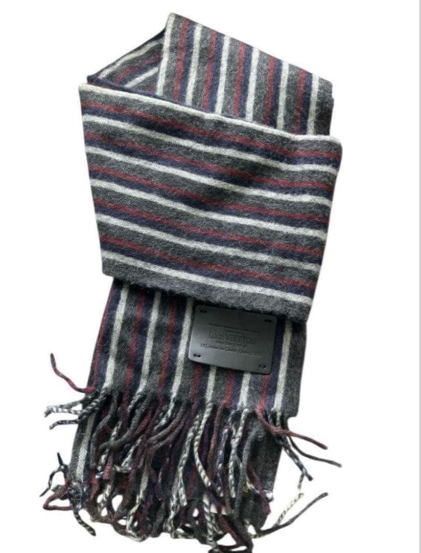 ひ*ろ様 美品！LOUIS VUITTON 大人気　ストライプマフラー