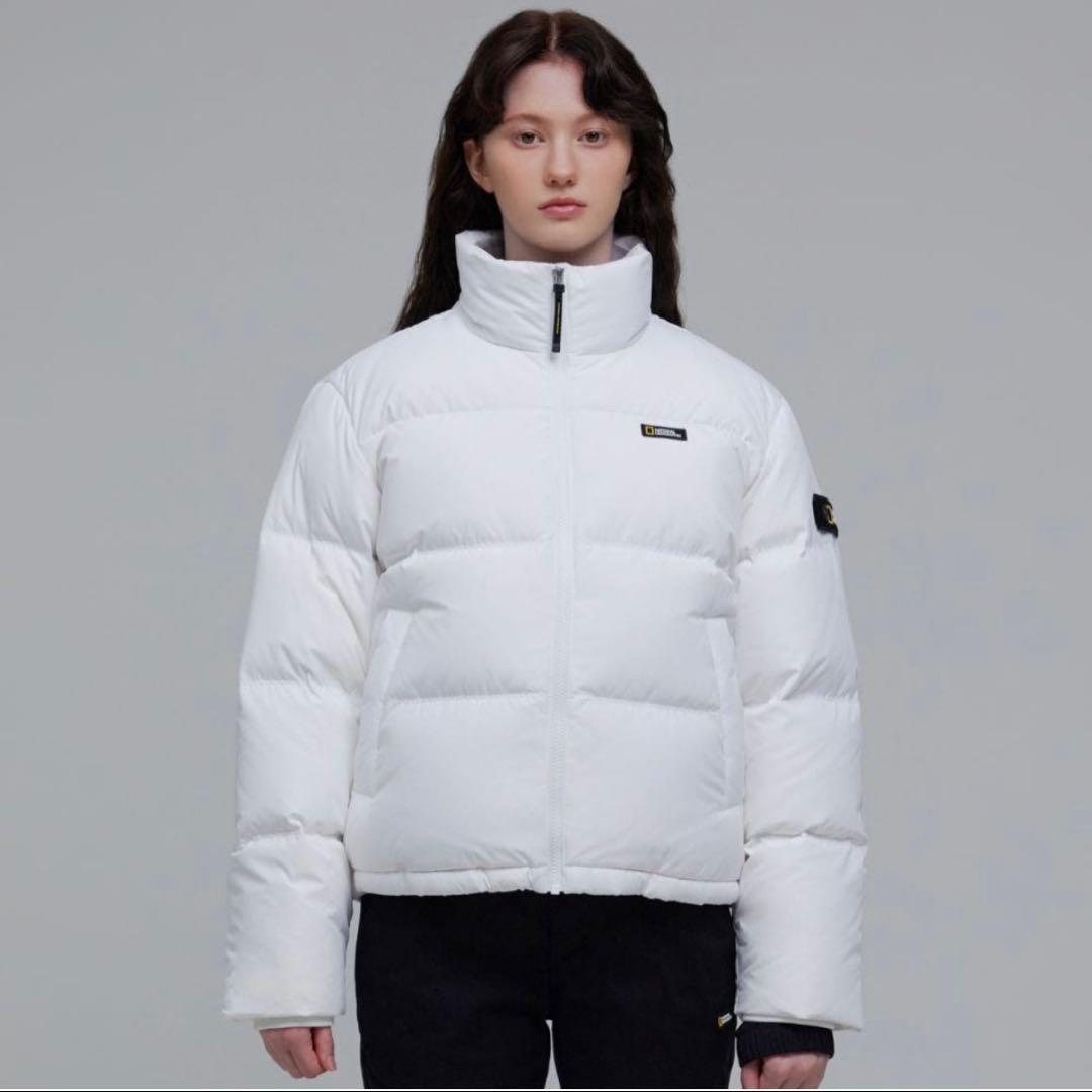 【新品】NATIONAL GEOGRAPHIC ホワイト ダウンジャケット