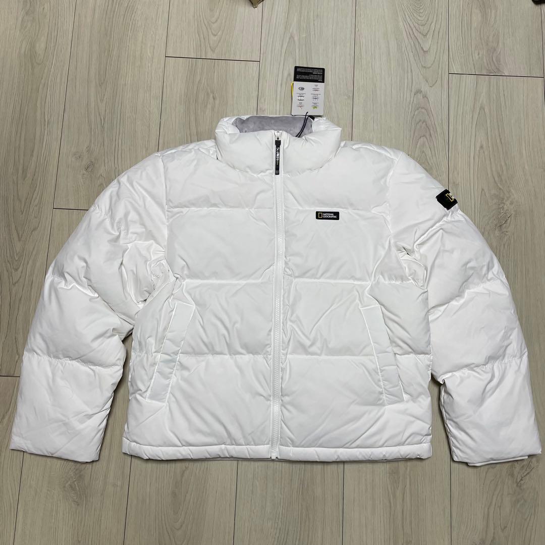 【新品】NATIONAL GEOGRAPHIC ホワイト ダウンジャケット