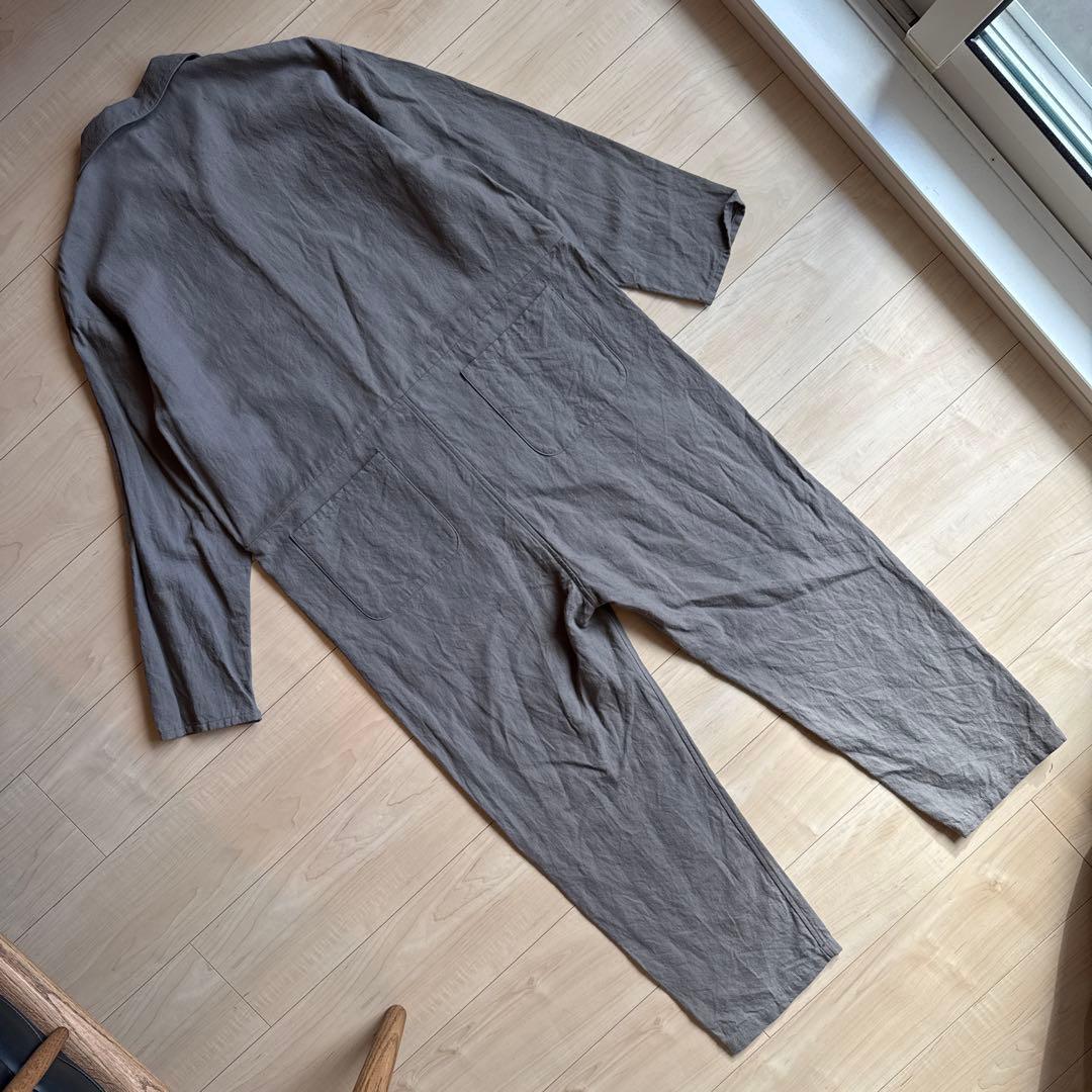 LENO ウールリネンオーバーオール