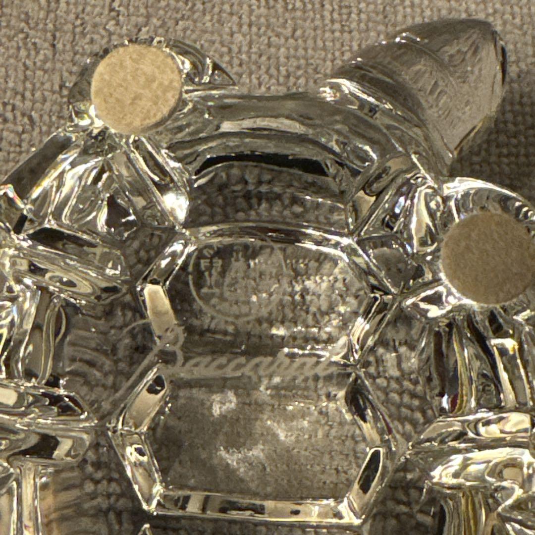 バカラ 置物 オブジェ 亀 カメ クリスタルガラス インテリア Baccarat
